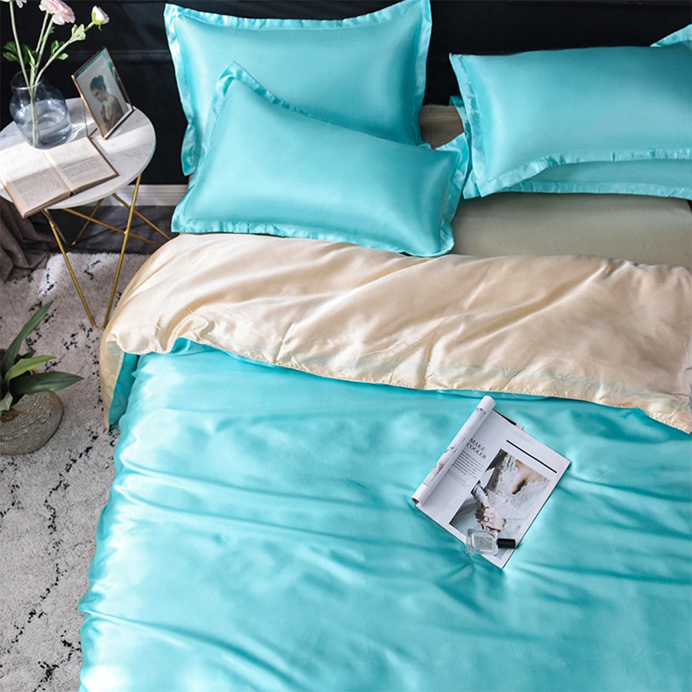 new solid colours king soft and cozy coverlet comfortable bedding king size printed bed spread custom satin duvet covers set
