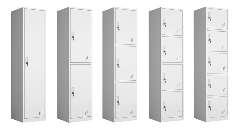 Factory Supply Steel Clothes Locker 8 Doors Metal Wardrobe Storage for Gym School