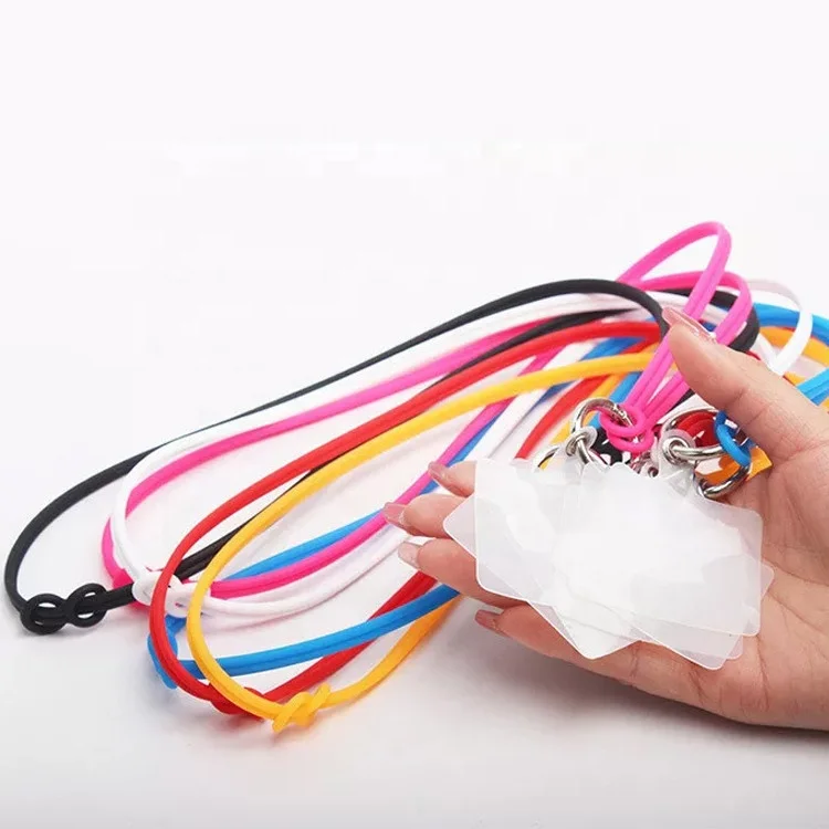 Wholesale Printing Phone Air Lanyard Silicone Supplies Badge Holder Strap With Lanyards ID Card Keychain In stock
