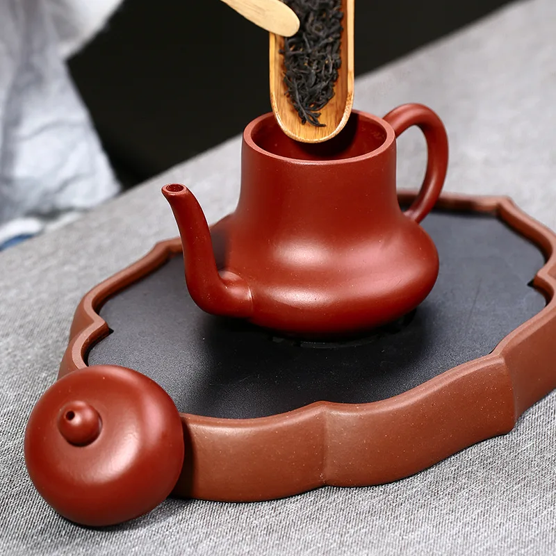 Factory supply Chinese traditional kongfu tea set Yixing zisha hu yingxing purple clay tea pot si ting hu customize logo