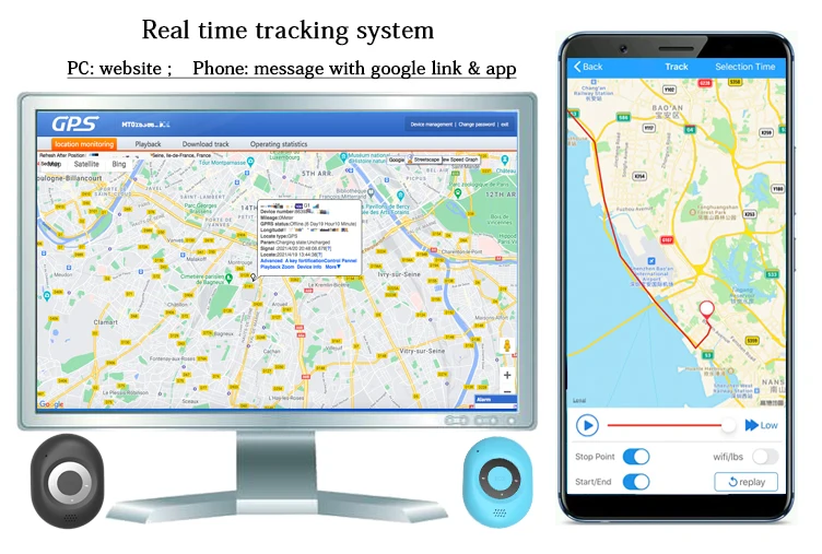 Small Gadgets Senior Product Ble Elderly Fall Detector Lone worker 911 emergency alert Alarm with Cellular GPS Location