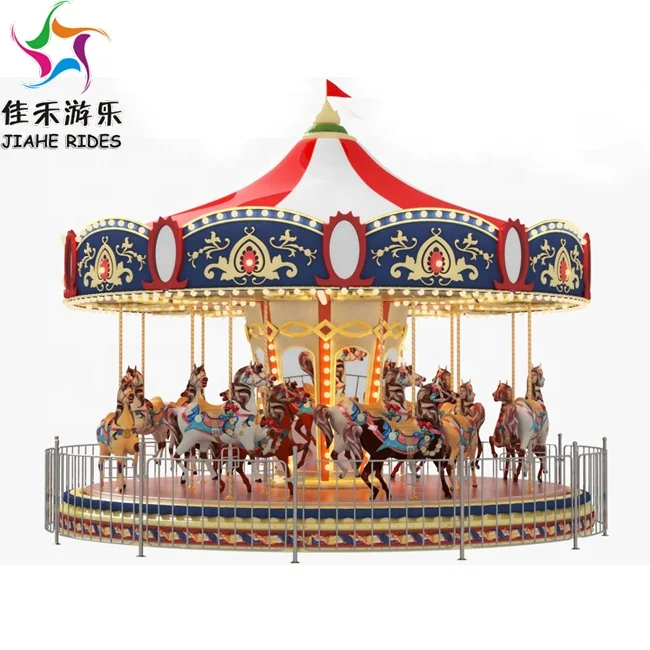 
Cheap amusement park carousel horses marry go round outdoor carousel for sale 