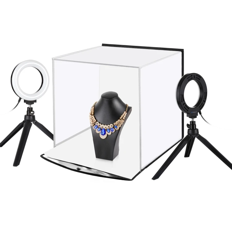 PULUZ 30cm Folding 3200K/6500K Led Ring Light Studio Shooting Tent Box Kit