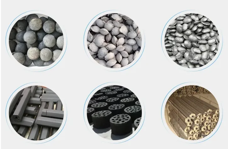 Mineral powder charcoal briquetting machine Metal ore powder ball making equipment for sale