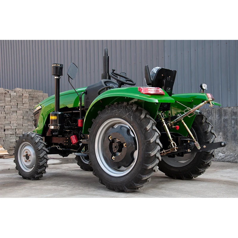 25HP wheeled farm mini tractor with plough harrow seeder to Africa