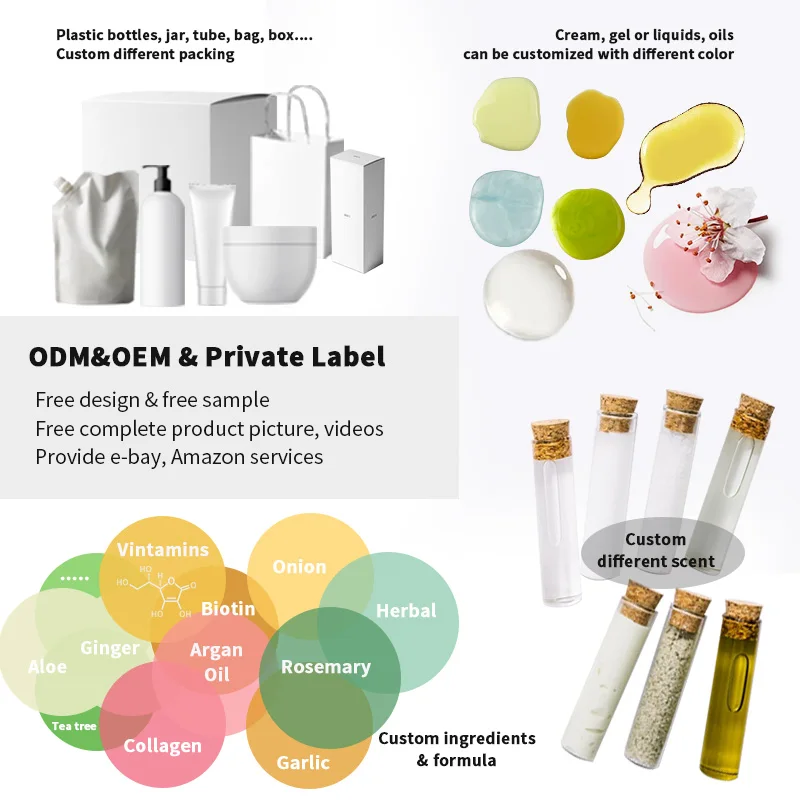 Organic personalized hair growth and nourishing shampoo hair loss treatment shampoo for rapid growth