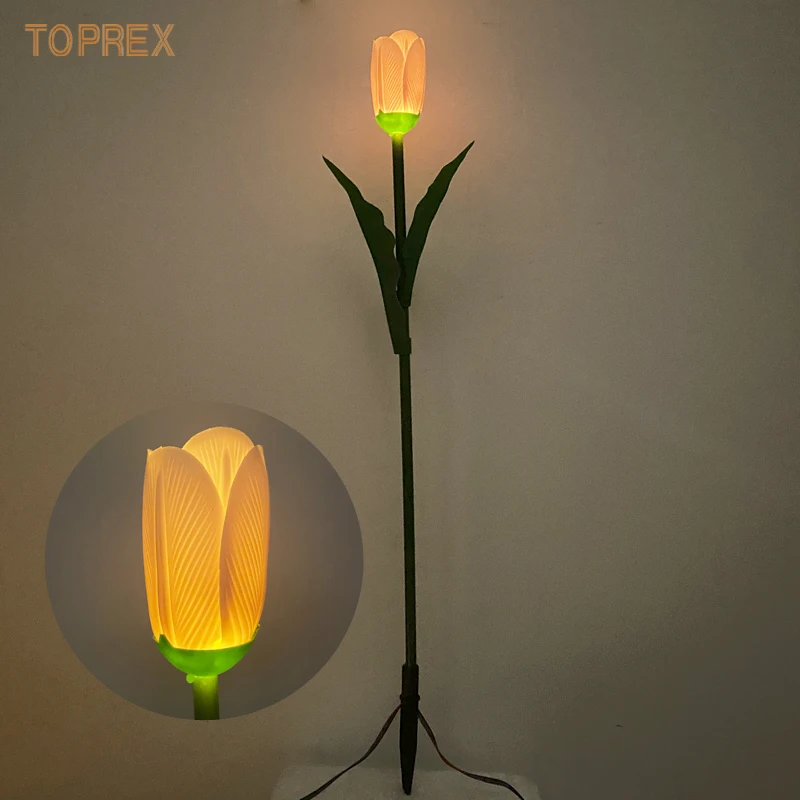 Outdoor Waterproof Tulip Garden Path Courtyard Lighting Color Changing Flower Decorative outdoor tulip lamp
