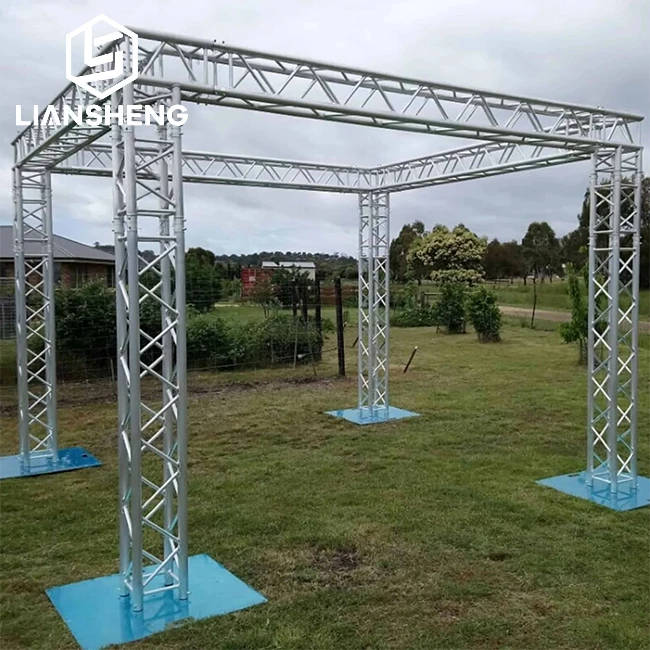 Aluminum Alloy Light Weight Strong Heavy Duty 290*290MM 400*400MM Spigot Truss Stage System Truss Displays