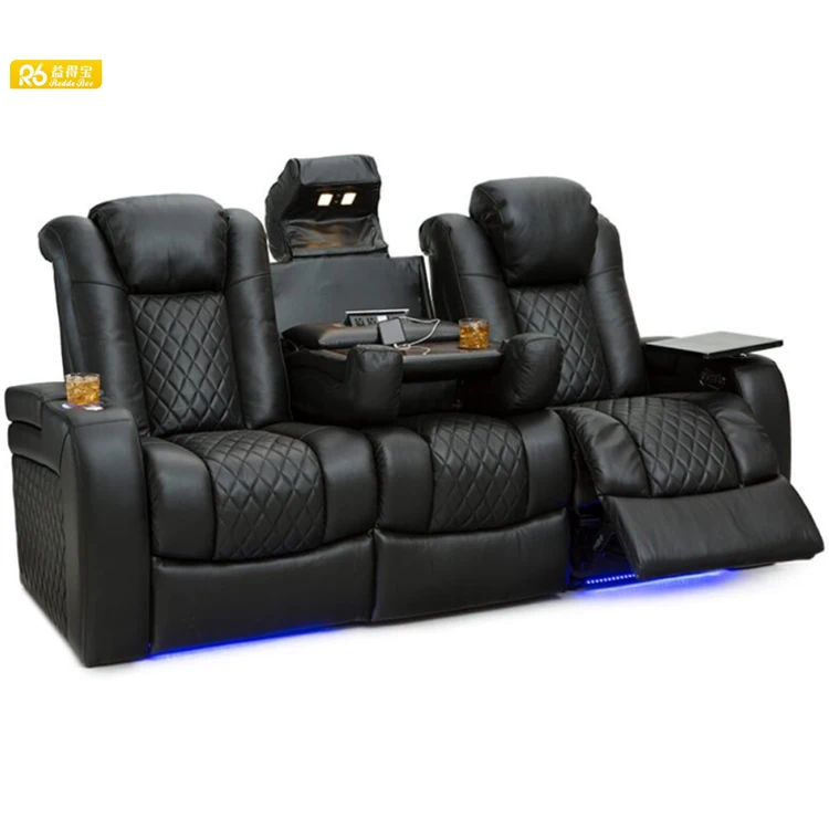 High quality multi-function wholesale hot sale italy leather recliner sofa, Electrically adjustable lazy boy recliner sofa