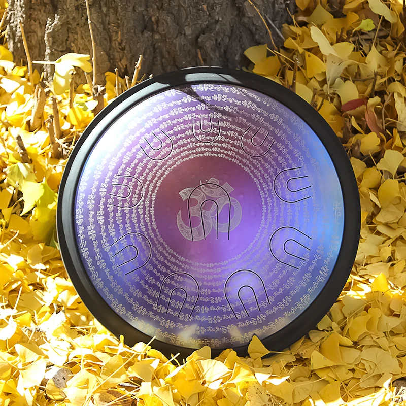 UU drum size 16inch musical scale handpan with free case and mallets steel tongue drum