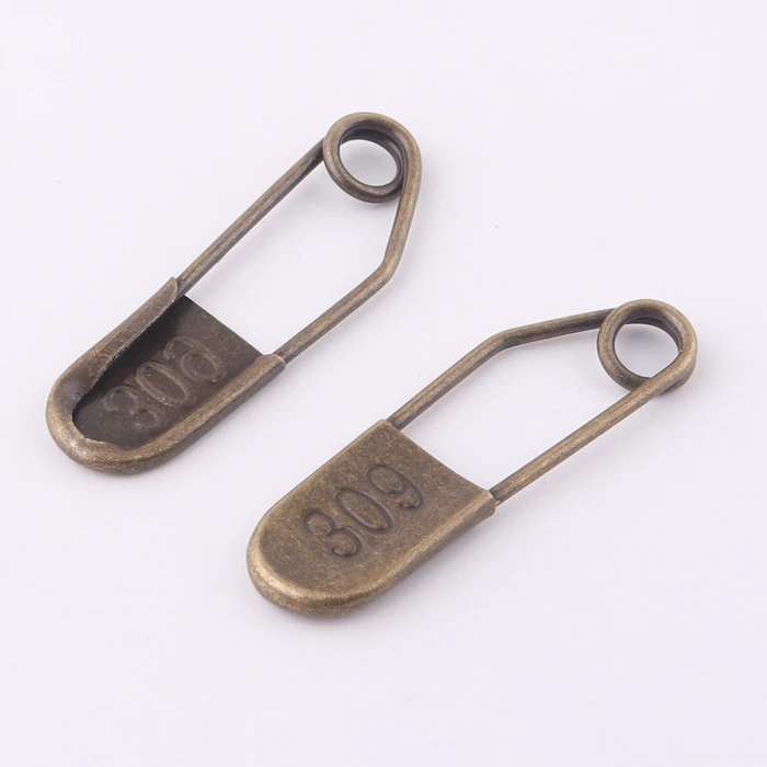 Customized Antique Brass Metal Safety Pin for Garment Accessories