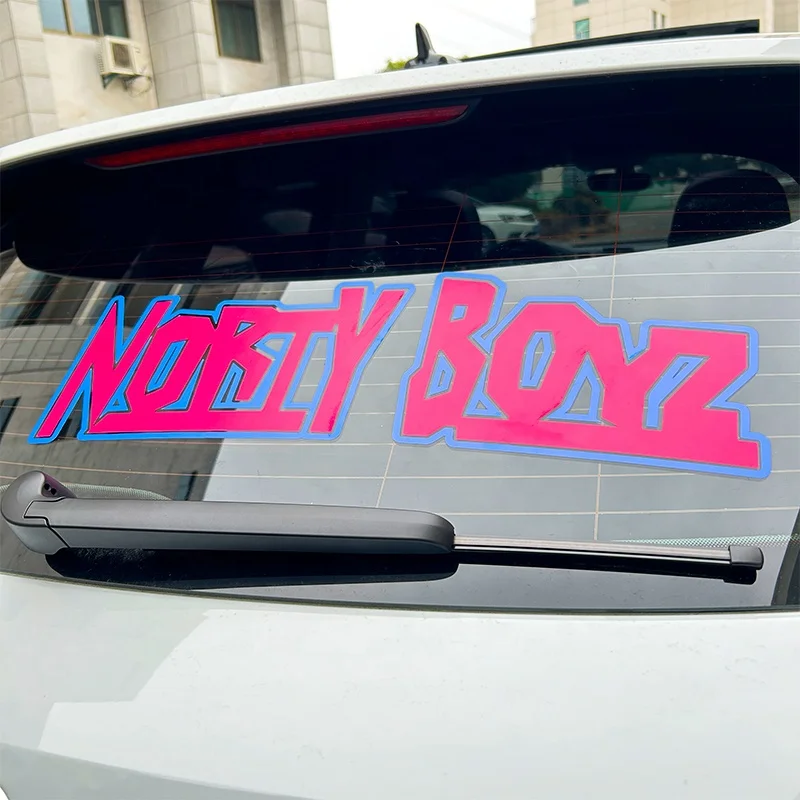 Waterproof UV Resist Business Logo UV Transfer Sticker Custom Print Vehicle Car Rear Windshield Stickers Big Size Banner Decals