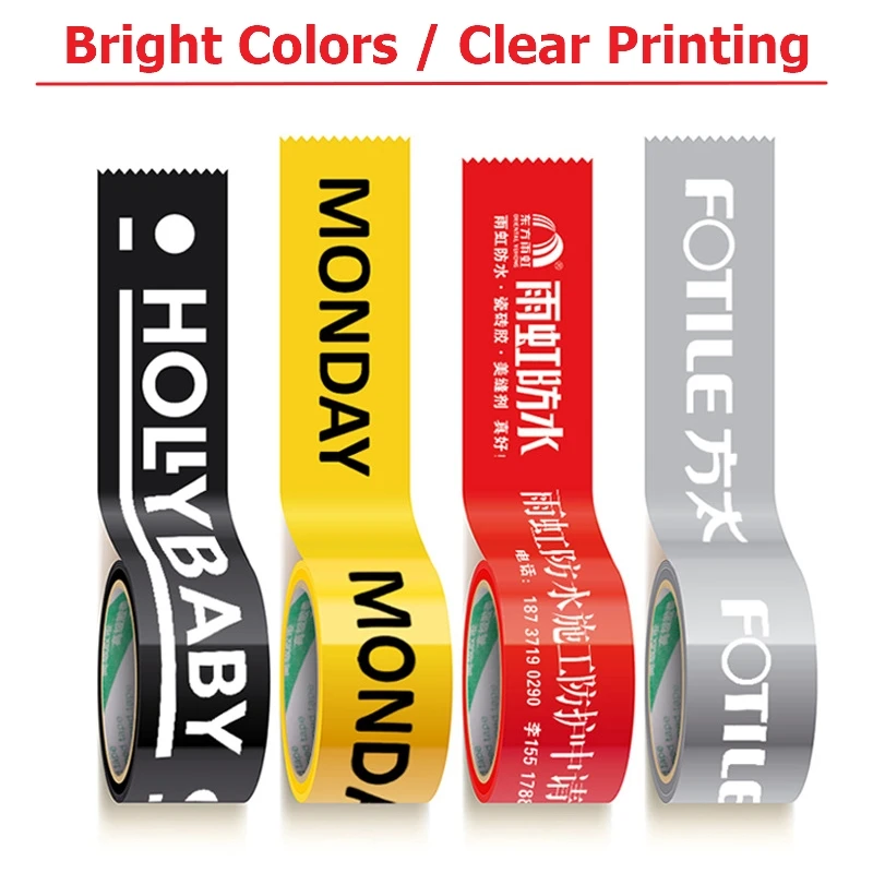 Wholesale Transparent Tape 4.5/5.5/6cm Widened Packaging Sealing Tape Bopp Adhesive Tape Yellow