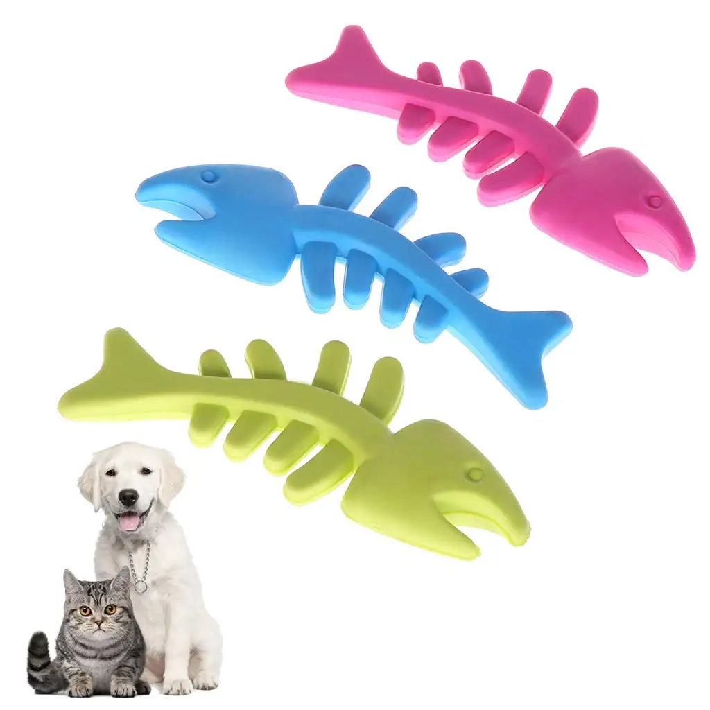 Safety pet toy Fish Shaped TPR Rubber Dog Chew Pet Toy