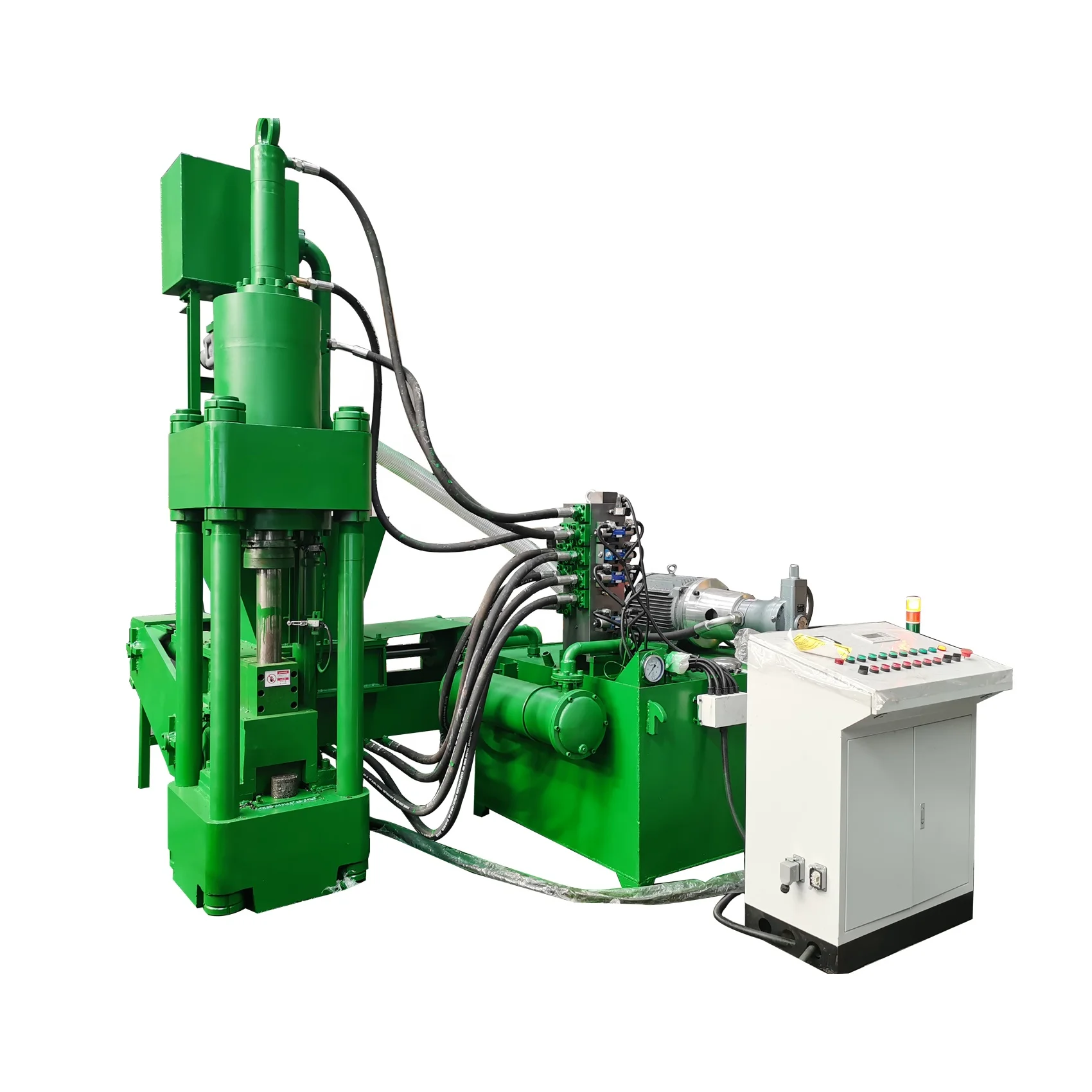 Chip briquette press machine