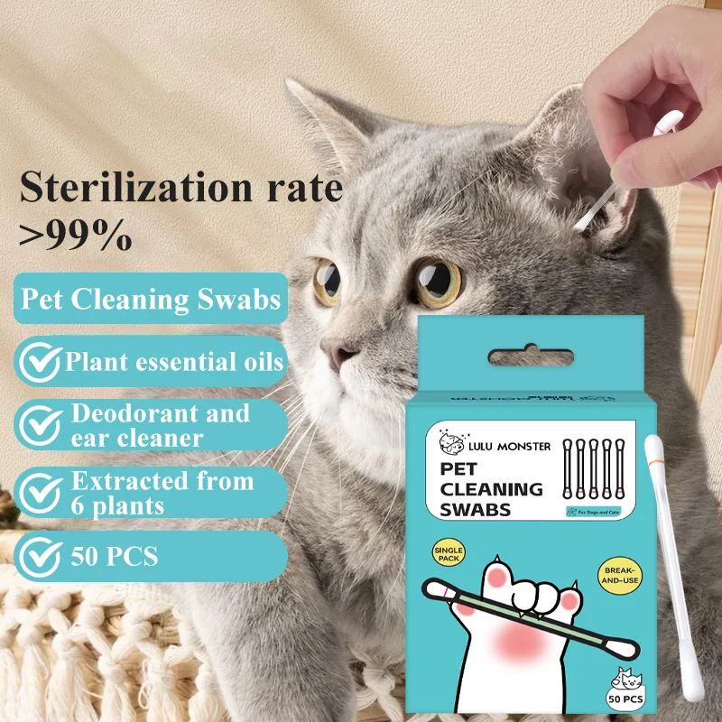High Quality Pet Cleaning Swabs For Dog and Cat Cleaning Strong Cleaning Effect