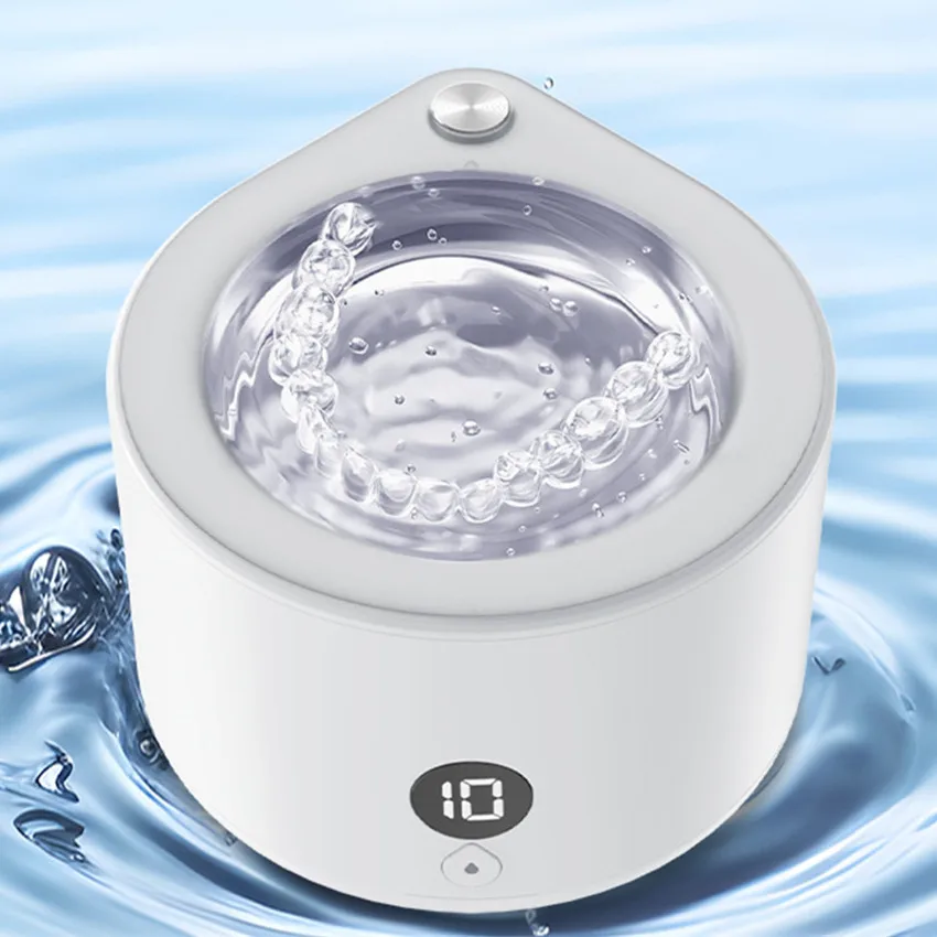 2024 New Arrivals 45KHZ 12V Portable Ultrasonic Denture Cleaners Jewelry Watch Washing Electric Household Ultrasonic Cleaners