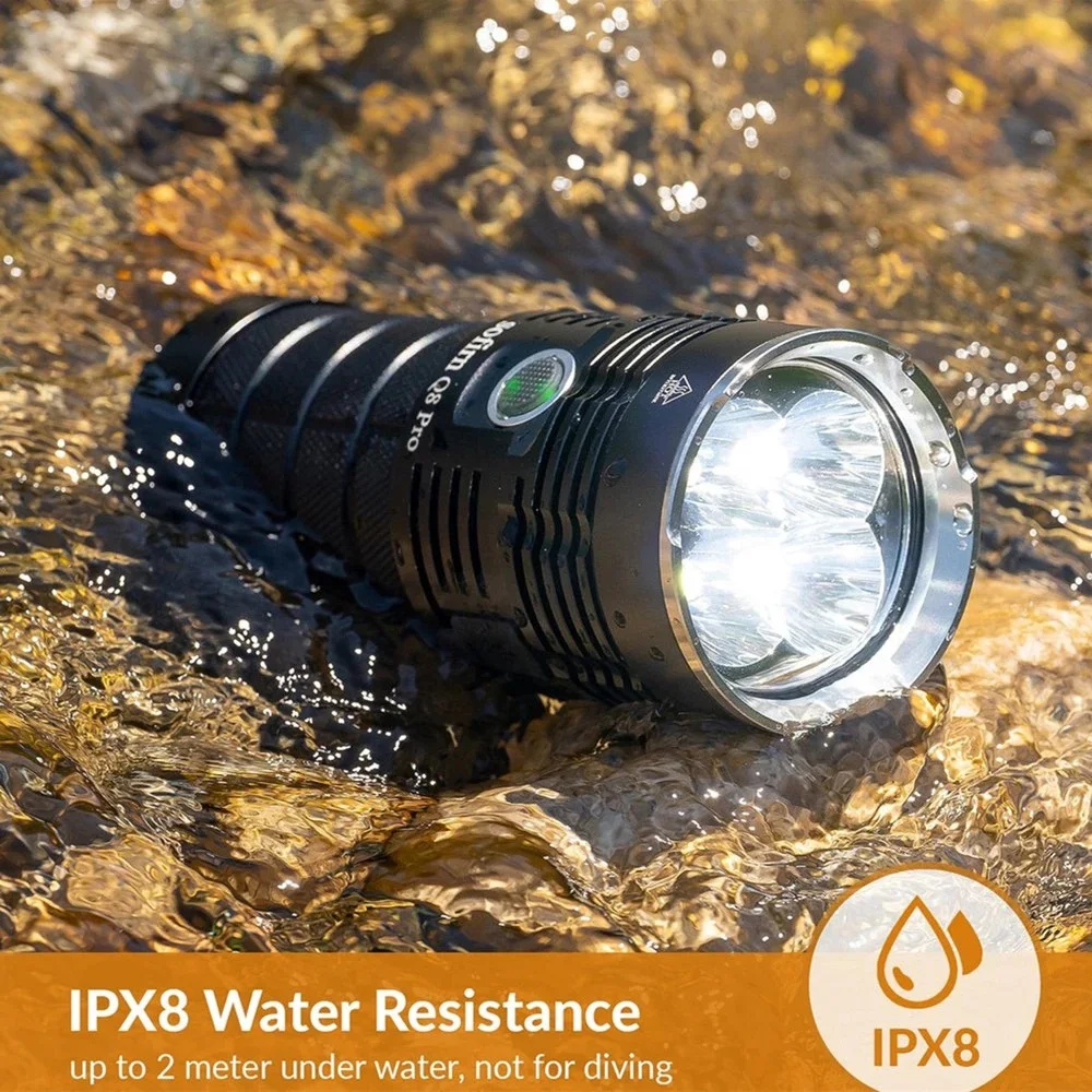 Cheapest High Quality 11000 Lumens Super Bright USB Charging Flashlight 4*18650 Battery