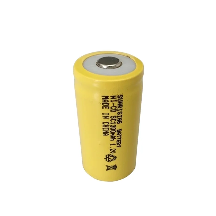 Ni-Cd sc1300mah перезаряжаемая батарея 1 2