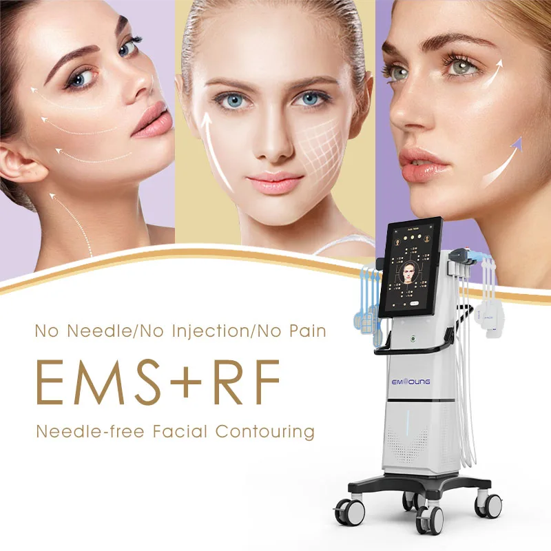 Professional Anti-Aging Face Beauty Machine Standing RF Ems Radio Frequency Device Lifting Machine