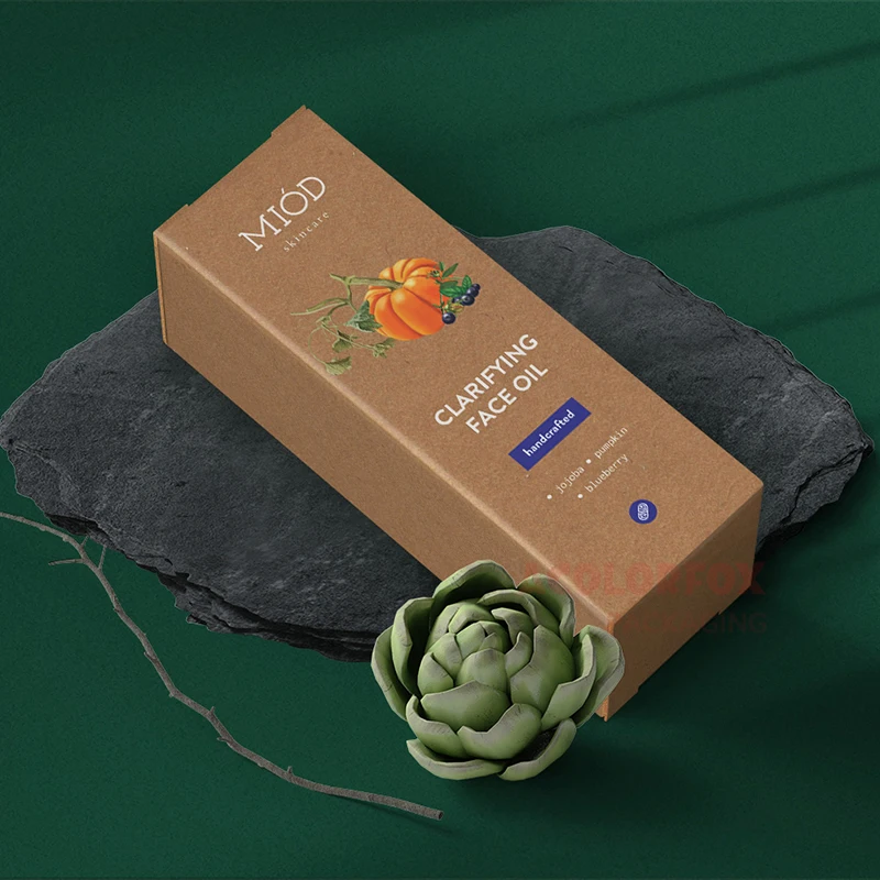 Custom Sustainbale Skin Care Tube Packaging Vintage Recyclable Skincare Biodegradable Packaging Boxes With Your Own Logo