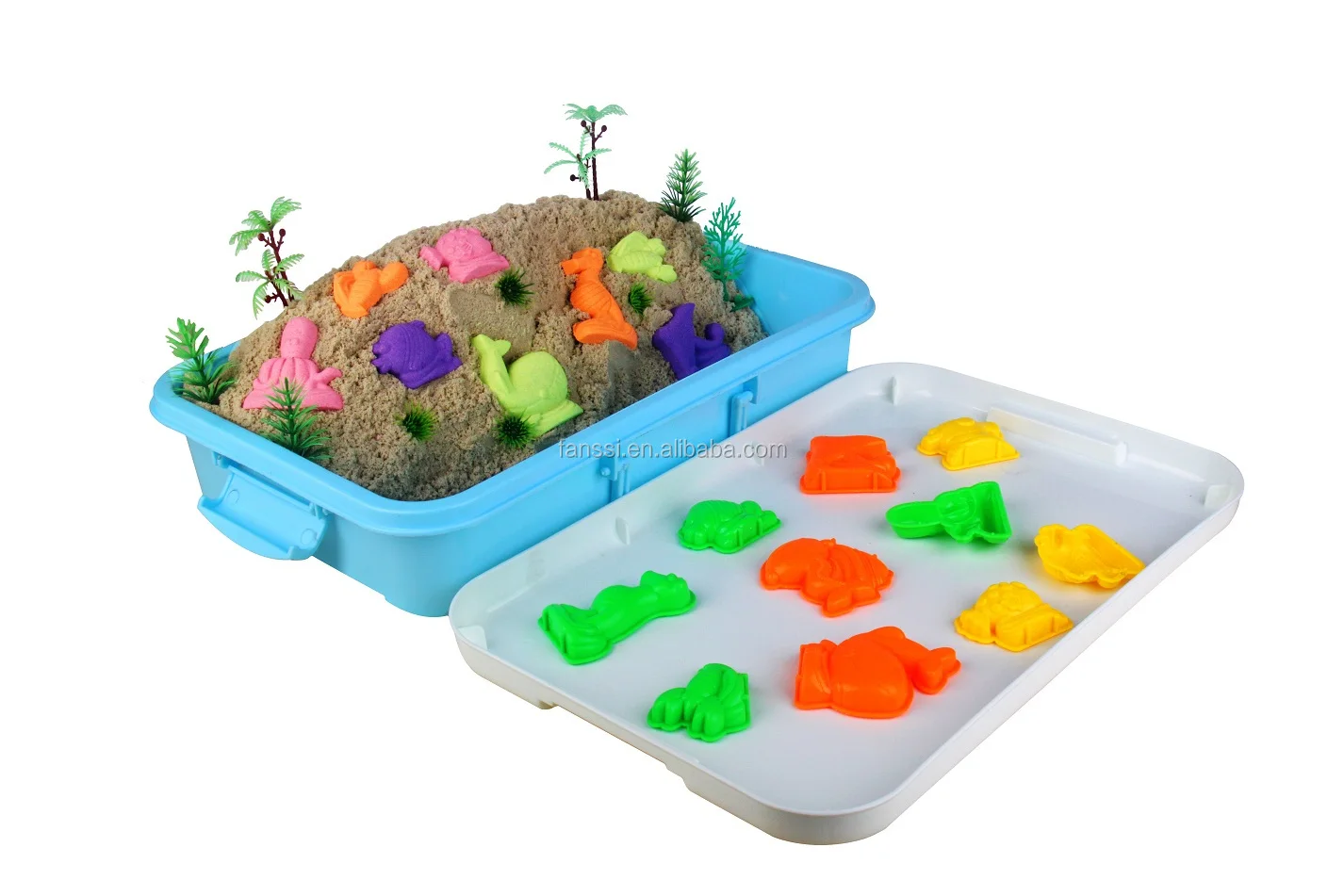New Summer Outdoor DIY Toy Games Magic Play Sand Kids Cake Mold Set