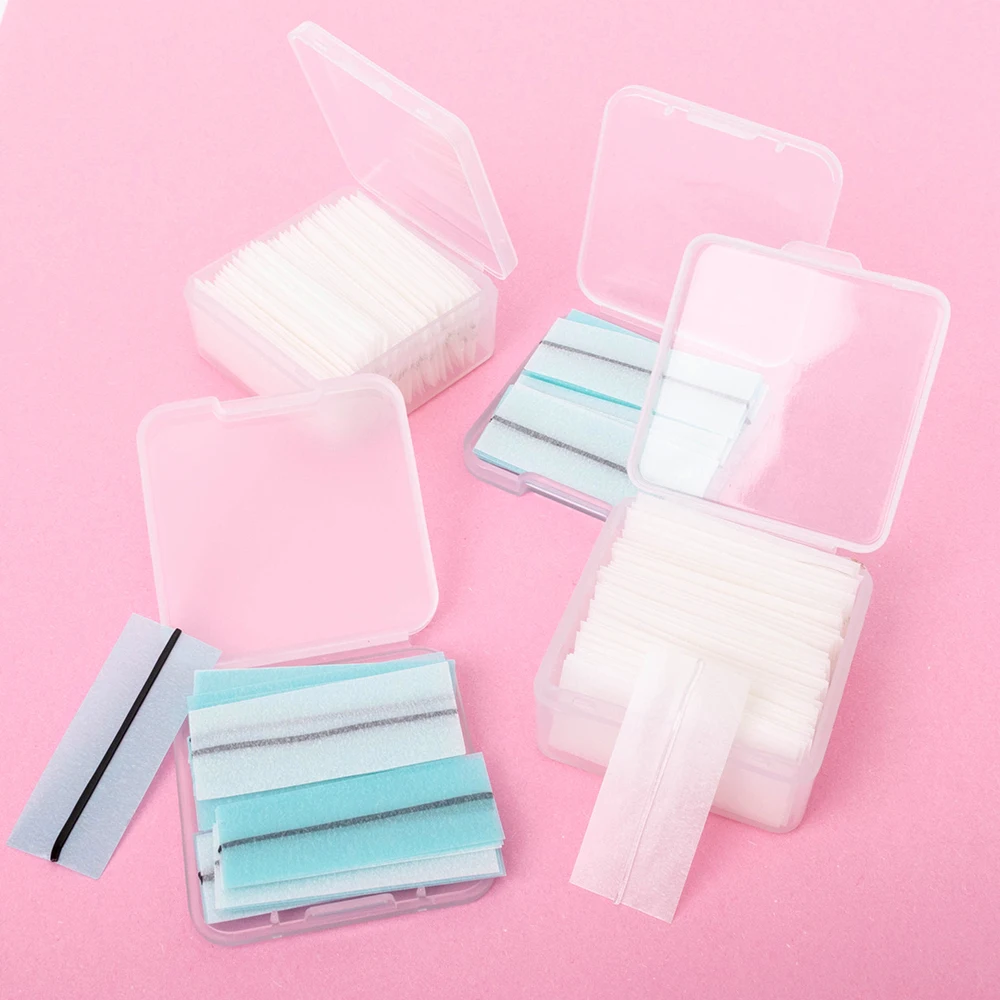 Yiernuo 40pcs/box Reusable Self-adhesive Glue-free Eyelash Glue Strip Makeup Tools Luxury OEM ODM Eyelash Glue Packaging Box