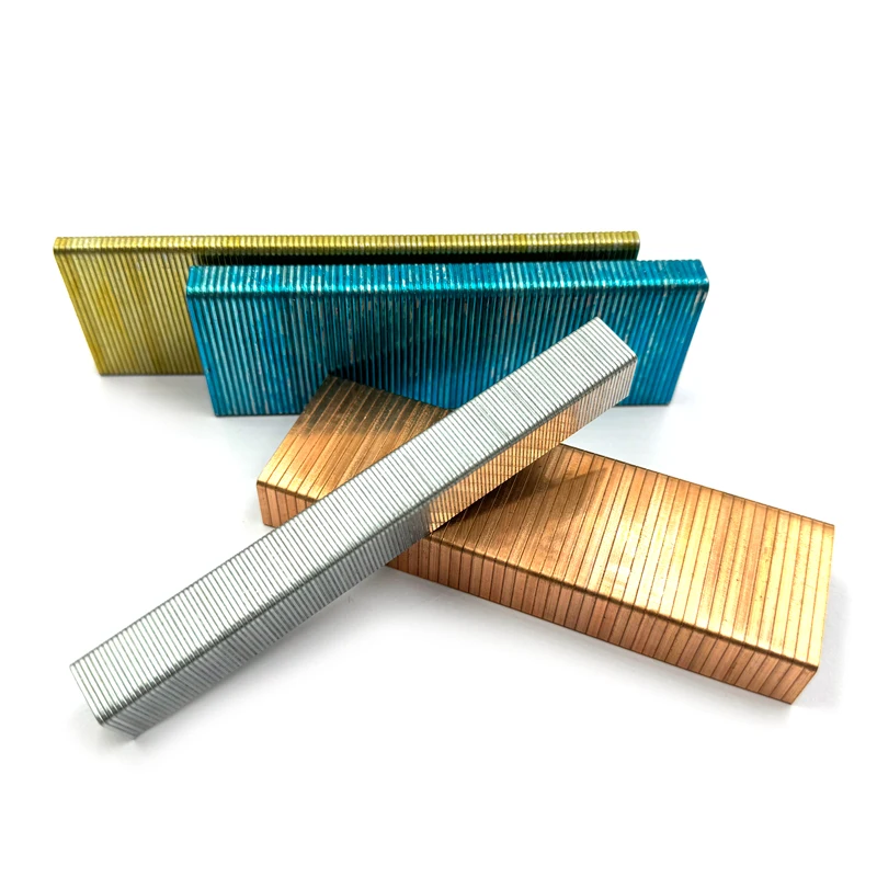 Hot selling Manufacturer supply galvanized 71/12 staple pins used for upholstery