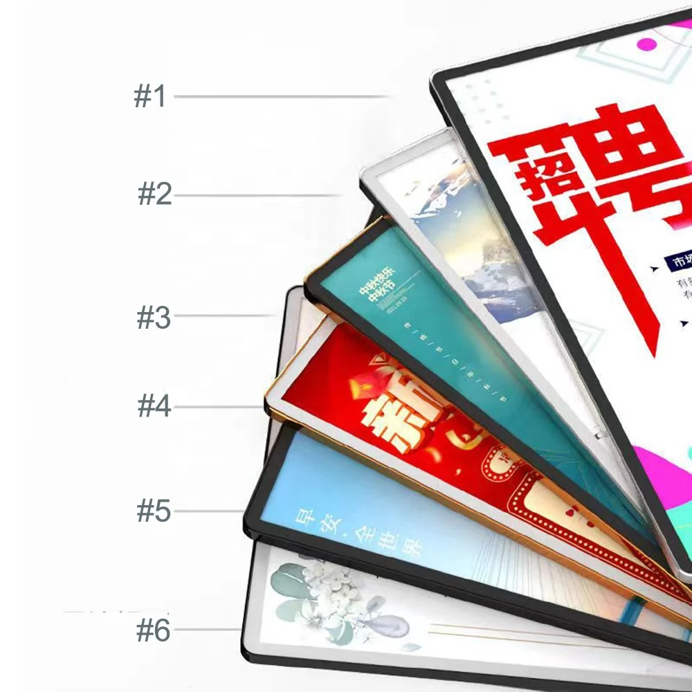 2025 wholesale wall mounted magnetic aluminium poster frame for advertising