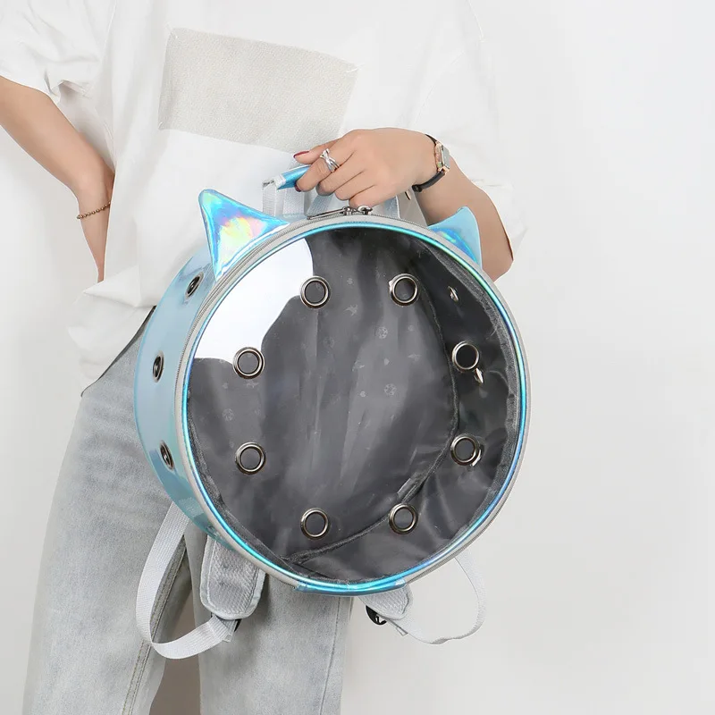 Factory Wholesale Portable Pet Bag Transparent Tube Shoulder Cat Bag Cat Travel Breathable Backpack Rabbit