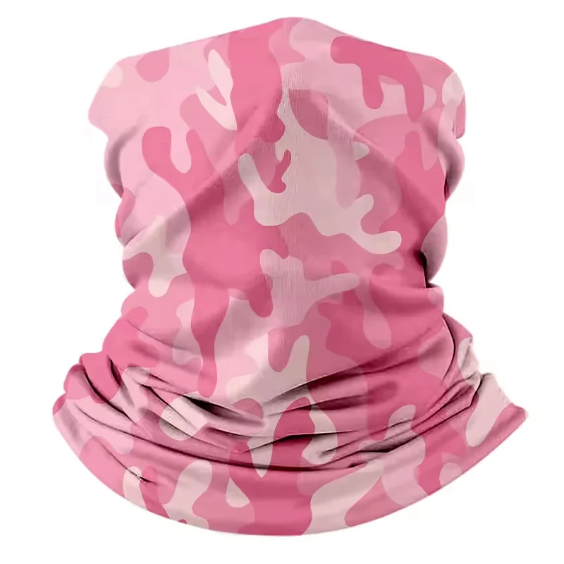 Custom Camo Printed UPF 50 Face Mask Face Cover Gator Best Sun Protection Neck Scarf Gaiter for Men Women Fishing Hiking Cycling