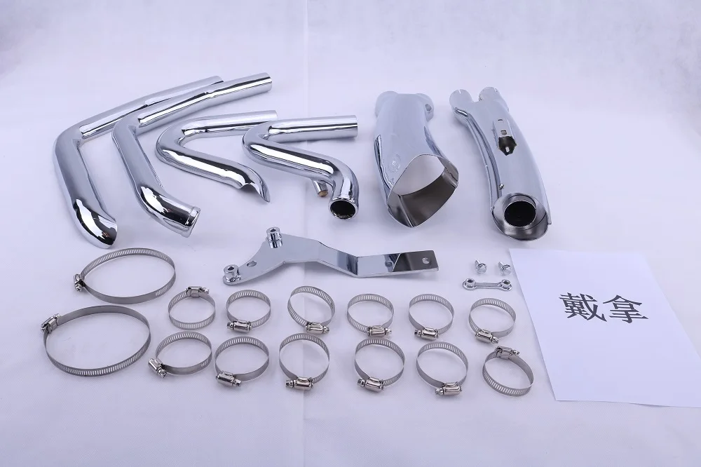 Железная хромированная черная отделка производительность выхлопной трубы система для Harley прорыв