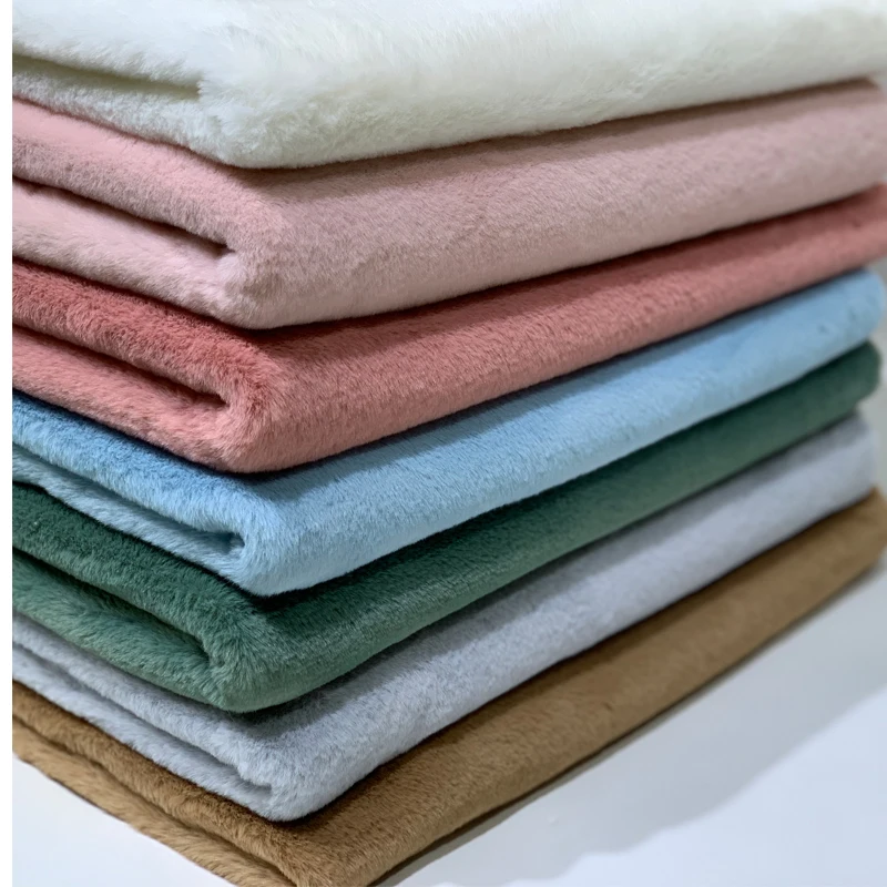 
100% polyester fashionable custom design dyeing rabbit fur for garment 