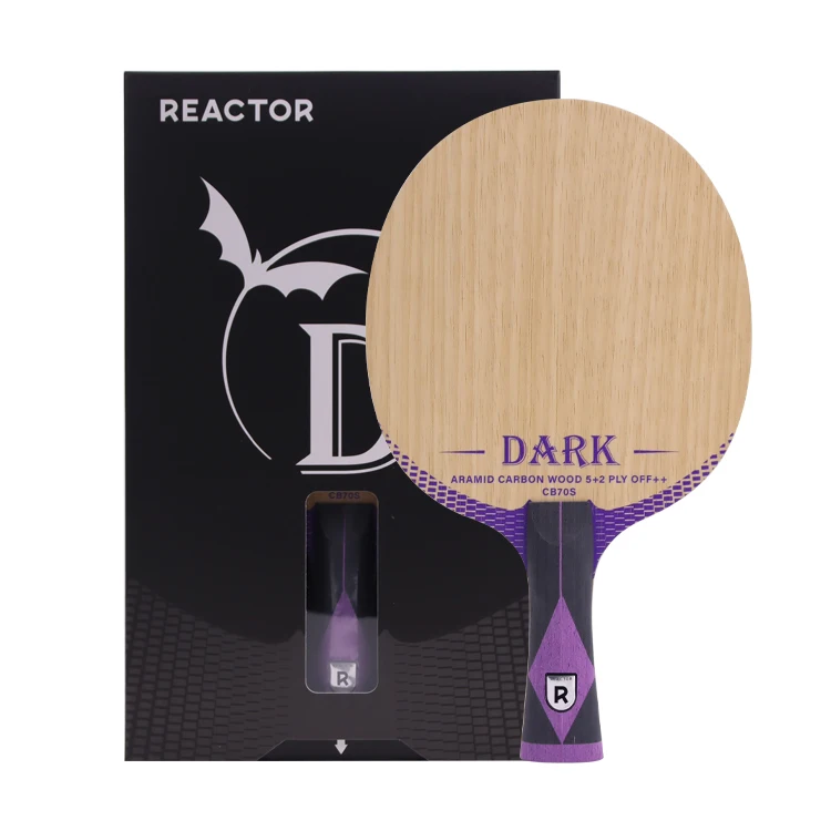 Hot-selling Reactor 7Ply YBAramid carbon wood offensive fast attack Table Tennis bats blade