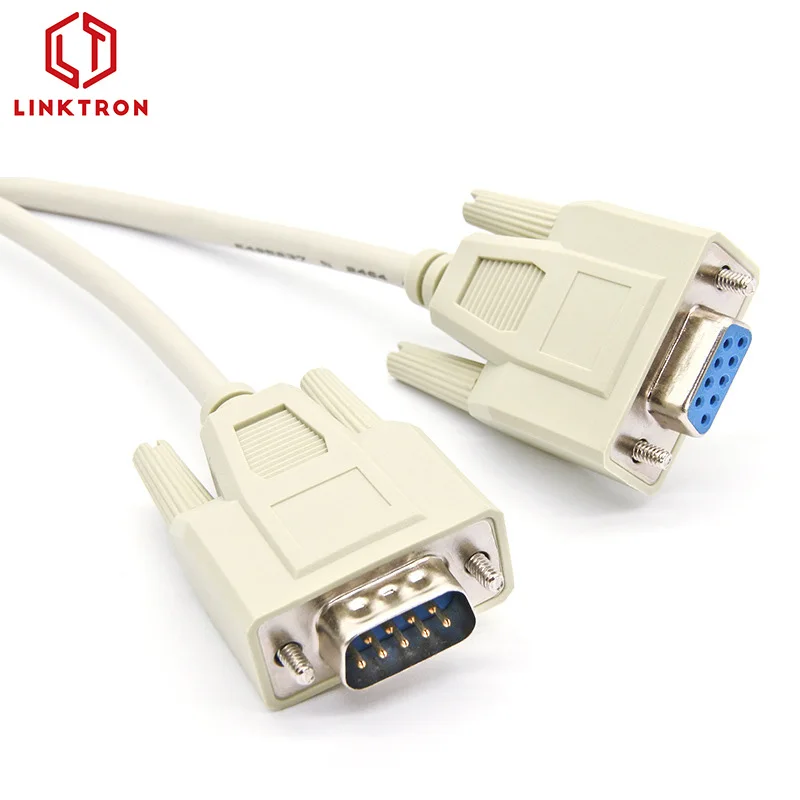 Supply 9pin DB9 RS232 Male to Female Straight Through Extension Serial Data Cable
