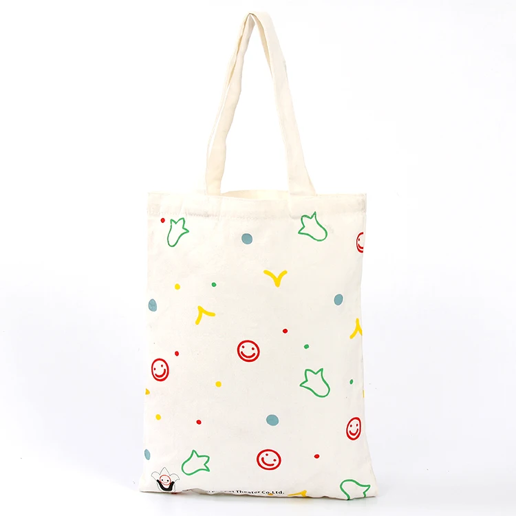 High-Quality Promotional Standard Size Logo Printed Custom Organic Calico Cotton Canvas Tote Bag