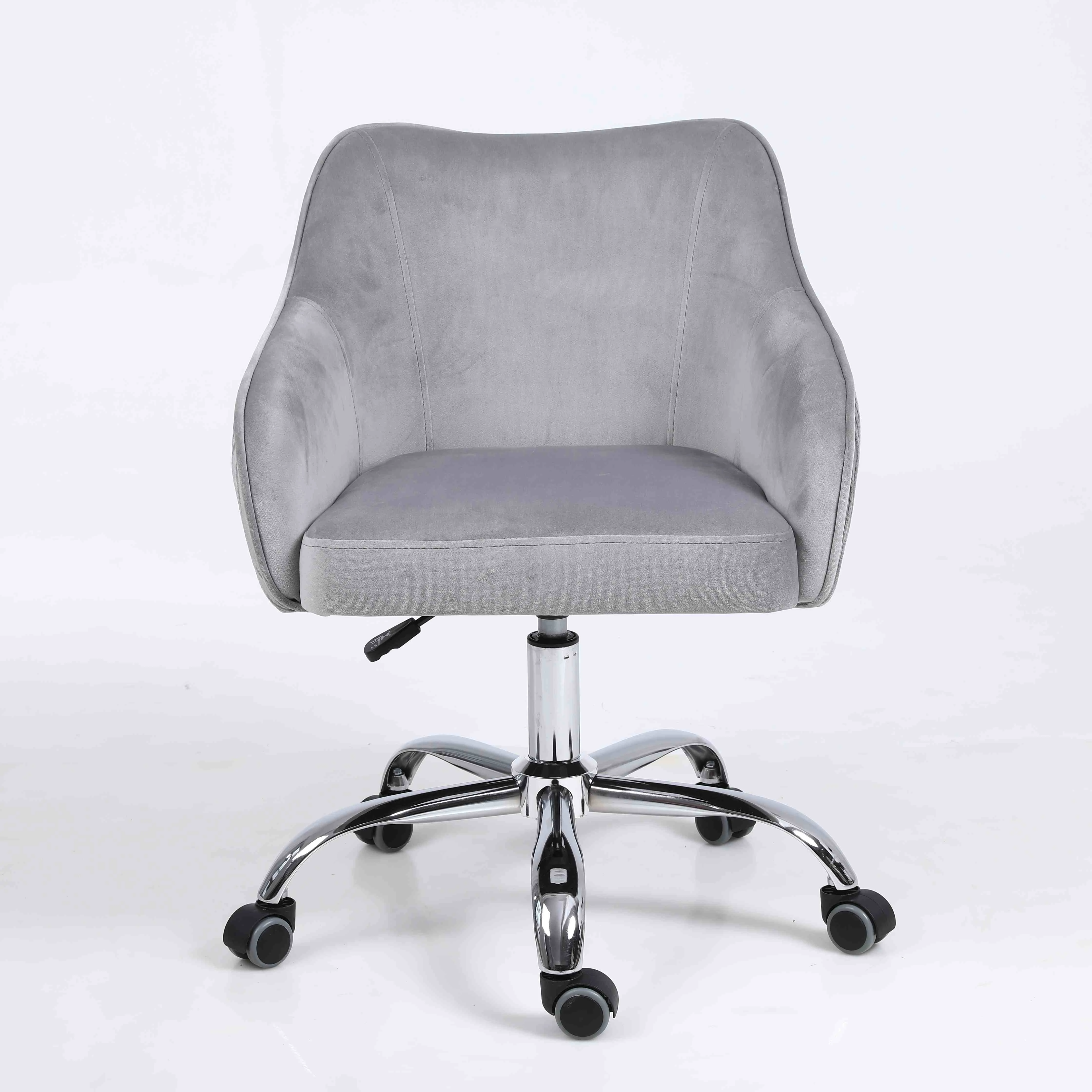LX-1  Modern Stripe Desk Lift Swivel Office Home Furnishings Bristol Chrome Base Upholstered Task Chair Us warehouse delivery