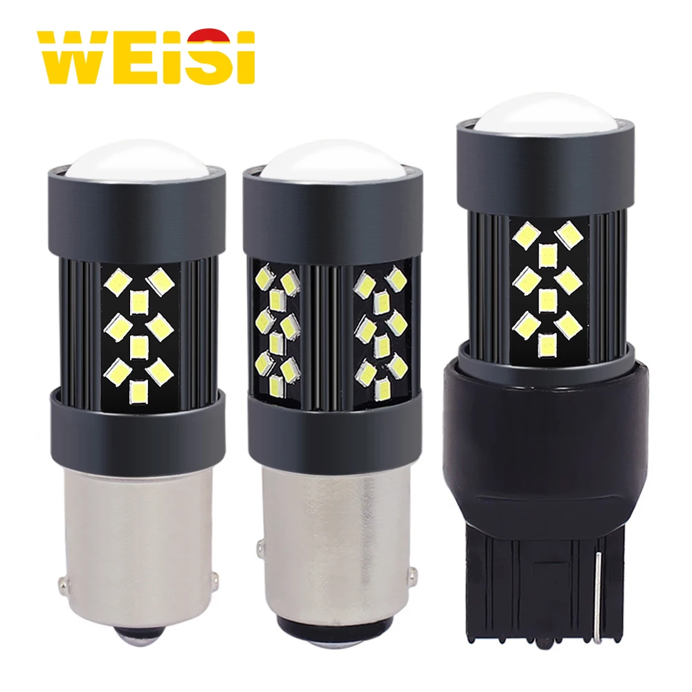 Автомобильный тормозной сигнал поворота 7440 7443 1156 T20 42SMD 2016 светодиодные чипы 6000K люменов S25 поворотные лампочки для автомобиля заднего хода