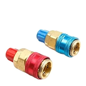 R134A Quick Coupler Adapter Kit Fits for HVAC Freon Manifold