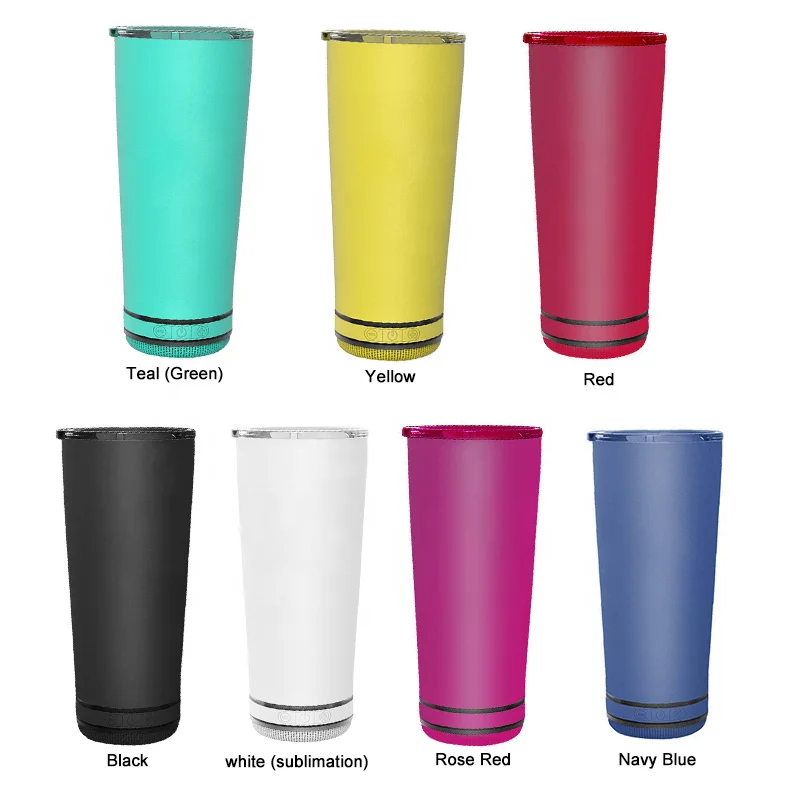 304 Stainless Steel Smart Speaker Water Bottle Wireless USB Charge Music Mugs Waterproof Sublimation Blue-tooth Music Tumbler