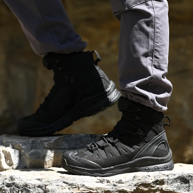 Rubber Tactical Hunting Boots Waterproof Men Summer  Winter Spring  Adult tactical boot