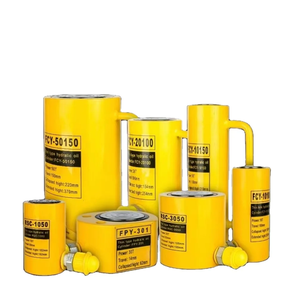 Single Action 50 ton Hydraulic Hollow Plunger Cylinder jack