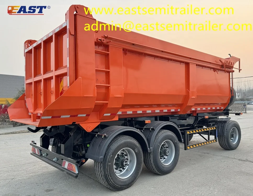 EAST hot sale tractor trailer with rear dump trailer