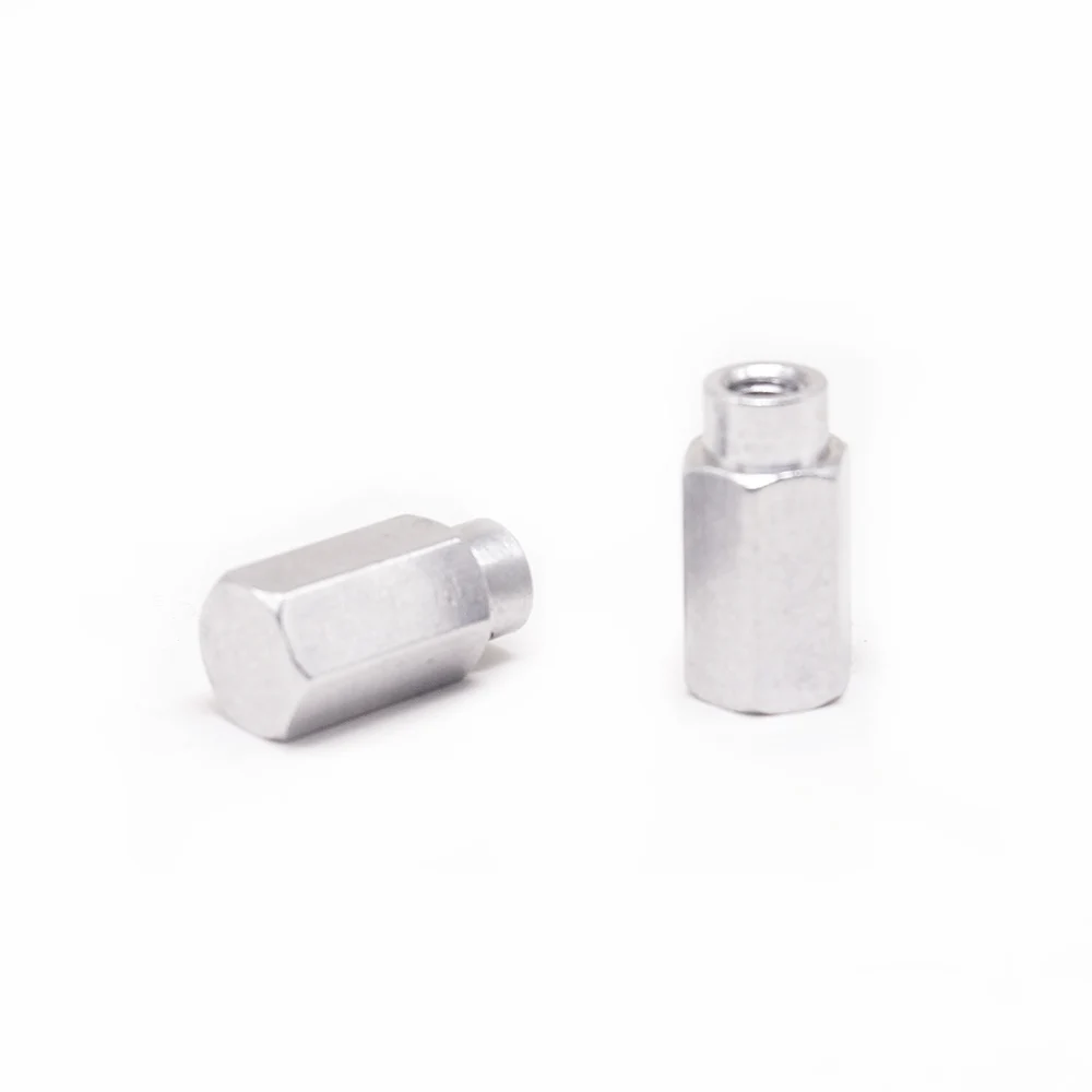 OEM custom service CNC turning part fastener adapter electric nut accessories hexagonal nut with aluminum for machinery