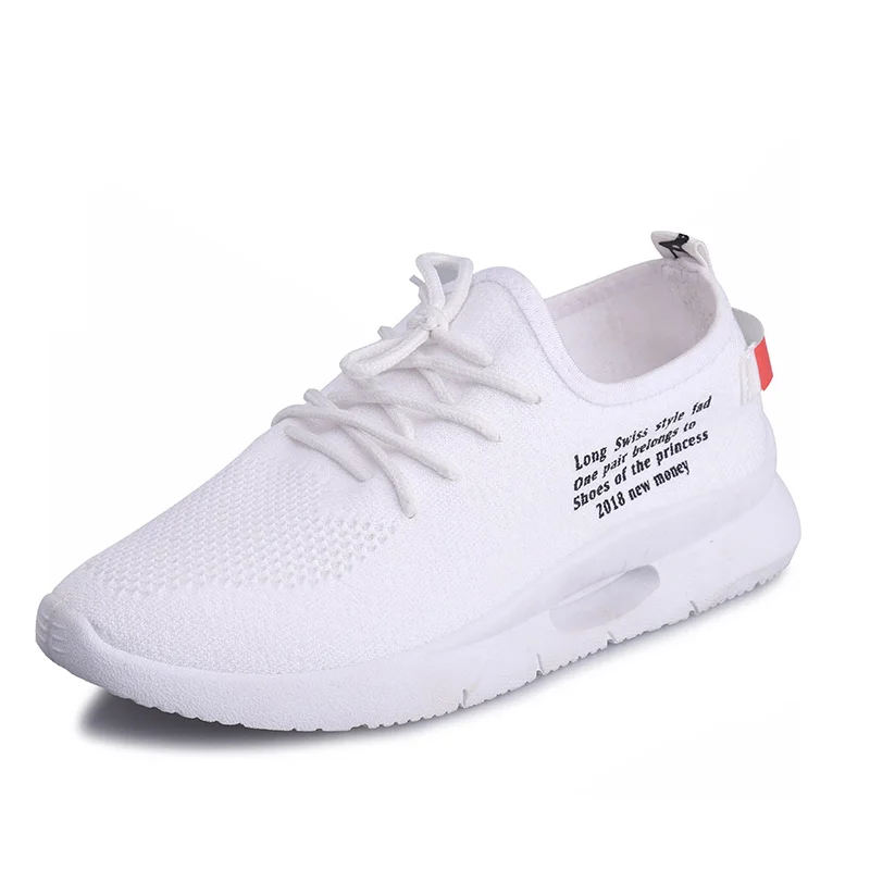 Летние женские кроссовки flying weave, дышащие сетчатые спортивные кроссовки, женская обувь на плоской подошве, женские кроссовки для прогулок на открытом воздухе