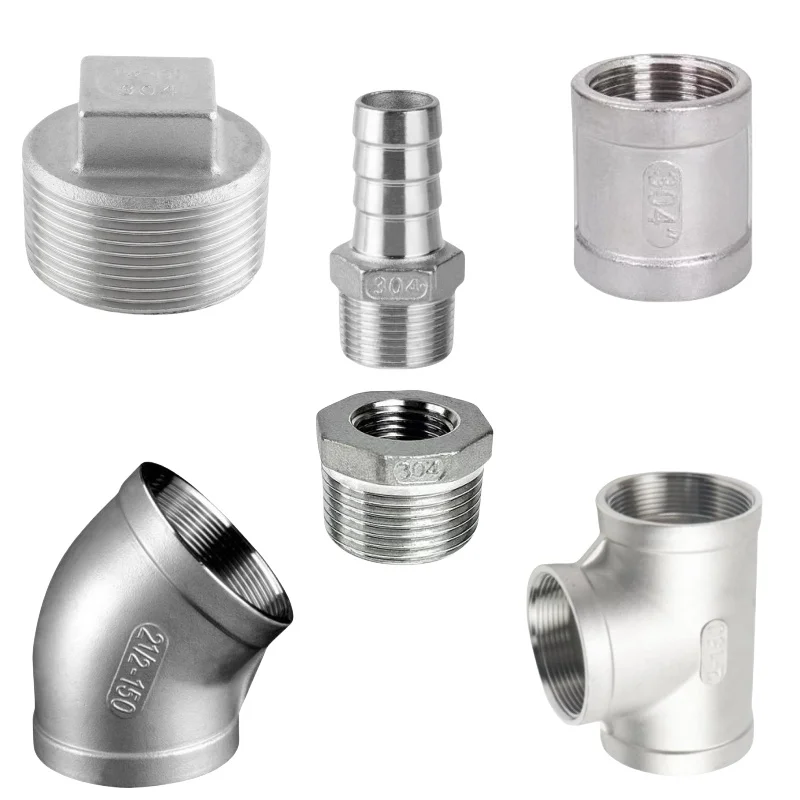 Factory Wholesale Stainless Steel Pipe Fittings SS304 SS316 BSP Reducer Hexagon Bushing For Pipeline Connection