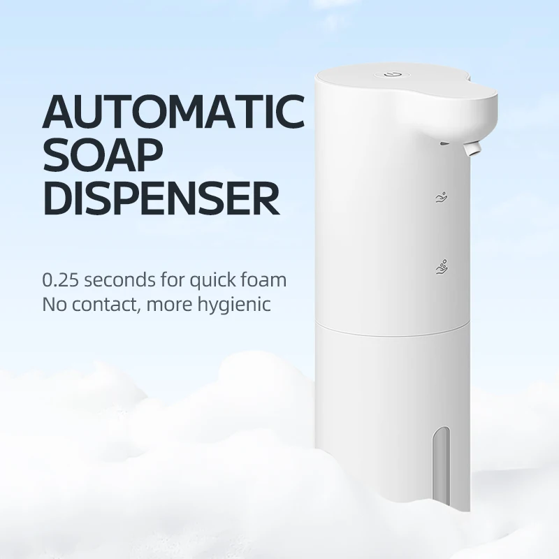 Wholesale Factory 300ml whitecolor Touchless Automatic Soap Dispensers Smart Foam Dispenser for bathroom
