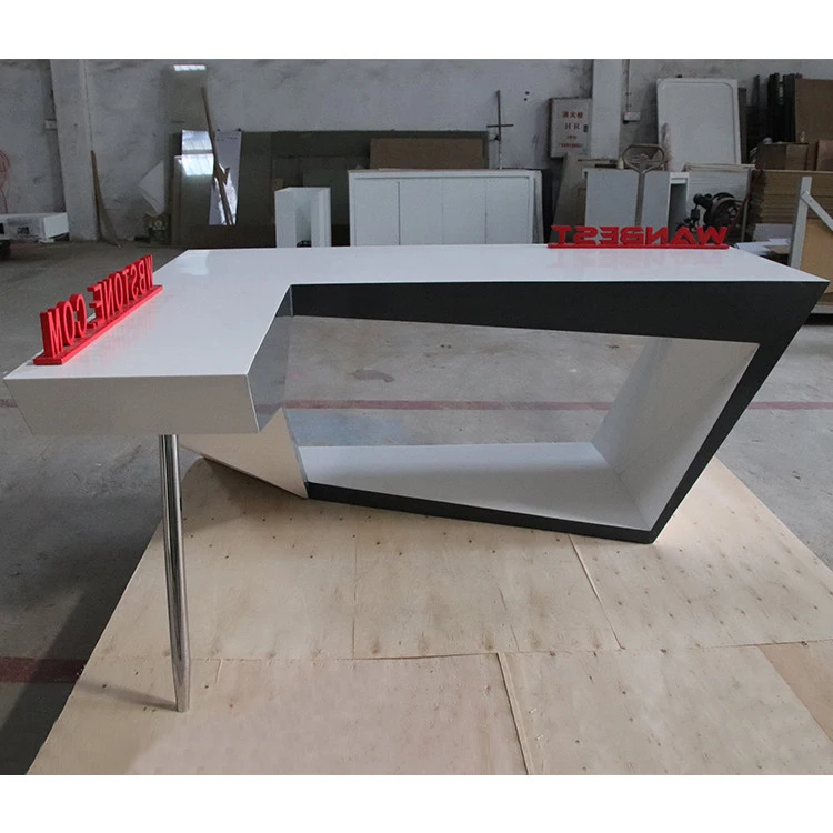 luxury marble office desk CEO executive office desk home computer desks  with drawer