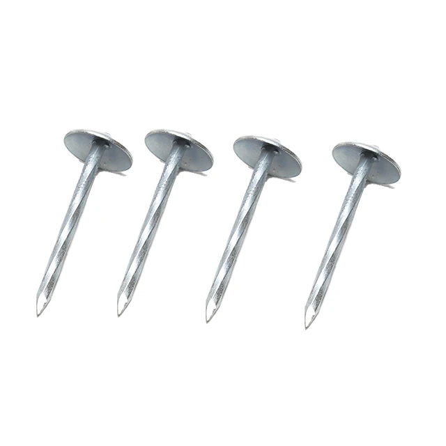 Iron Head Galvanized Umbrella  Roofing Nails for House Corrugated Nails