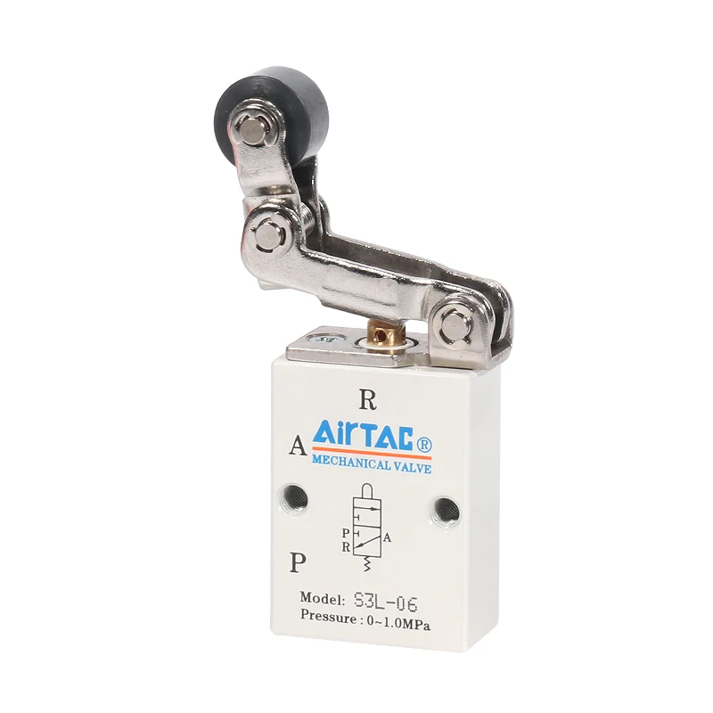 AIRTAC S3L-M5/06/08 One way roller lever type  Mechanical valve Solenoid valve